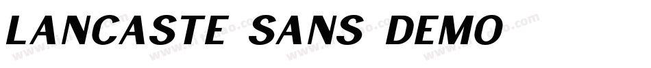 Lancaste Sans Demo字体转换